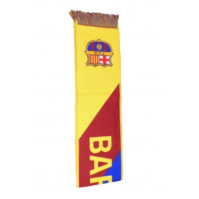 Bufanda Oficial FC Barcelona Segunda Equipación Temporada 2019-20 Color Amarillo Azul y grana.