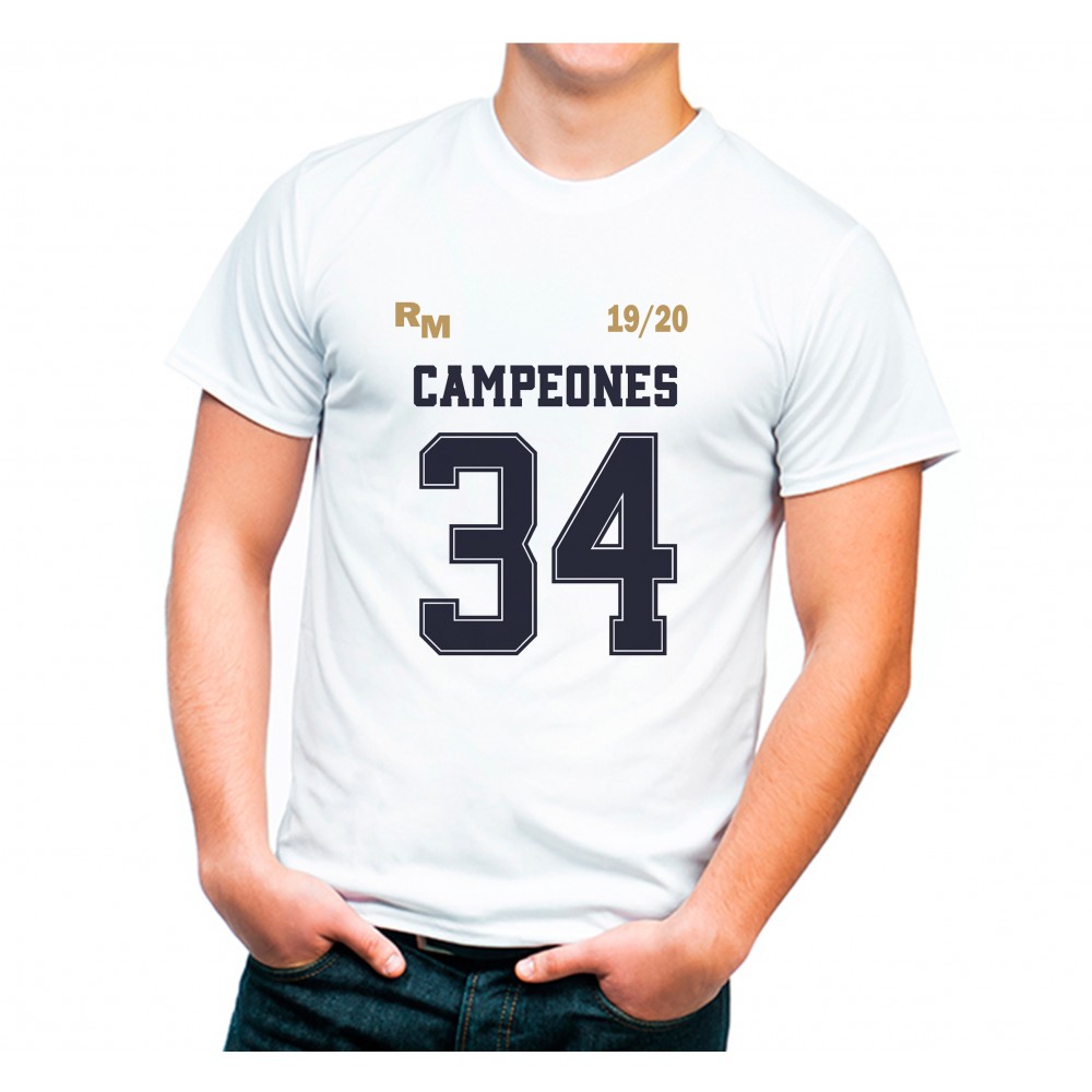 Camiseta del Real Madrid Conmemorativa Campeones de la 34 Liga.