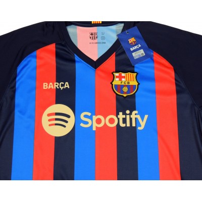 Camiseta Lisa sin Dorsal Primera Equipación Adulto del FC Barcelona Producto Oficial Licenciado Temporada 2022/23