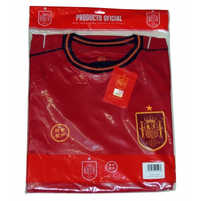 Camiseta Sin Dorsal España. Réplica Oficial de la Selección Española Mundial Catar 2022