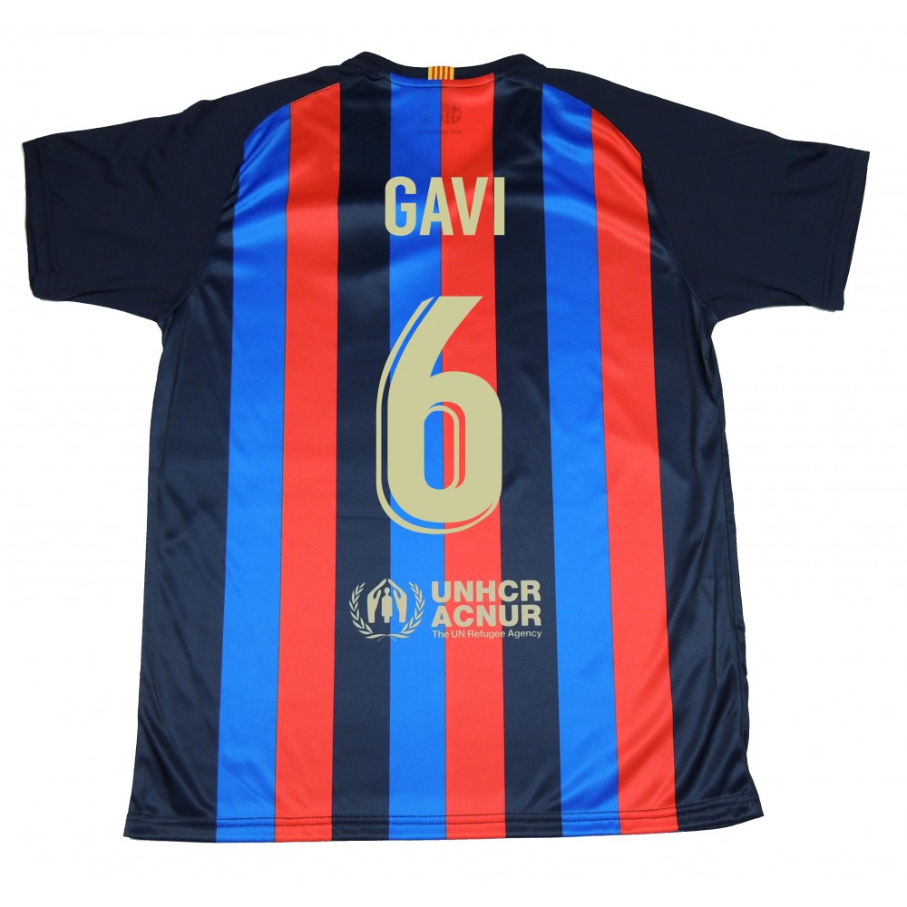 Camiseta Gavi Primera Equipación Adulto del FC Barcelona Producto Oficial Licenciado Temporada 2022/23