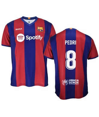 Camiseta Pedri Primera Equipación Adulto del FC Barcelona Producto Oficial Licenciado Temporada 2023/24