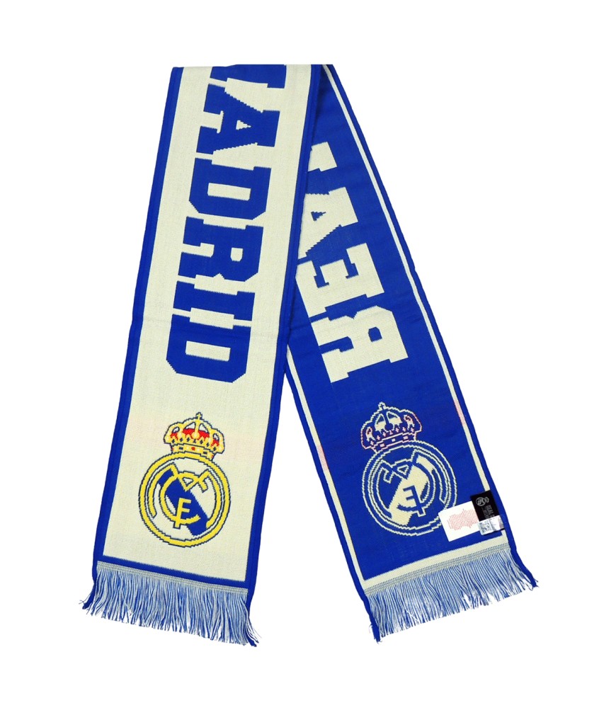 Real Madrid Bufanda Oficial Blanca y Azul