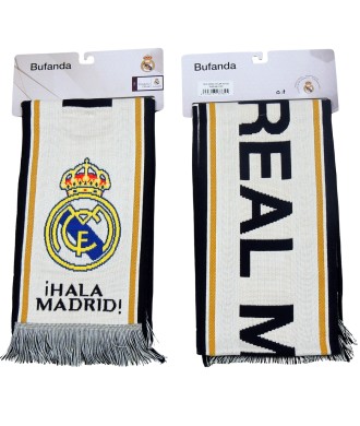 Real Madrid Bufanda Oficial Blanca "Hala Madrid"