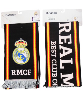 Real Madrid Bufanda Oficial Clásica en color Blanco