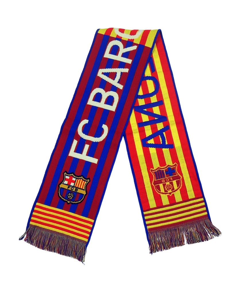 Bufanda del FC Barcelona blaugrana .  Medidas: 140 x20 cm. Composición 100% Acrílico