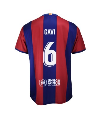 Camiseta Gavi Primera Equipación Adulto del FC Barcelona Producto Oficial Licenciado Temporada 2023/24