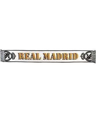 Real Madrid Bufanda Oficial  Color Blanco-negro Temporada 23-24