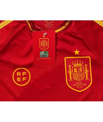Conjunto de Fútbol Infantil  España Lamine Yamal. Réplica Oficial Eurocopa 2024